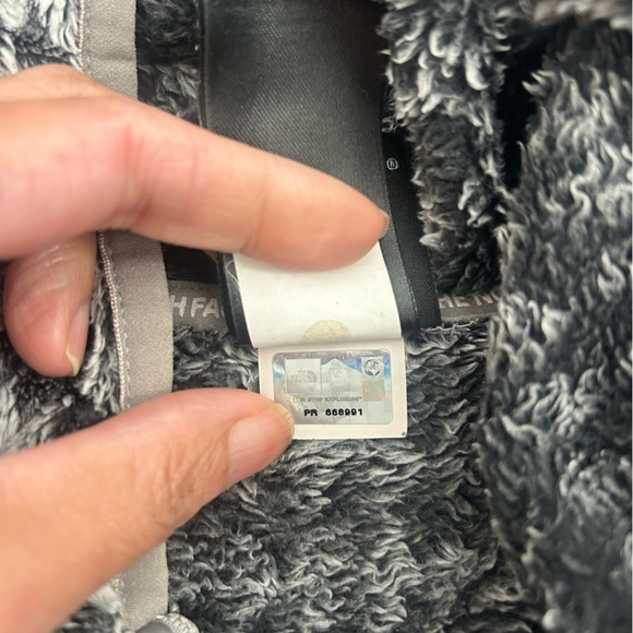 The North Face Girl’s Fleece Hoodie Diamond Print Size L - Picture 5 of 6